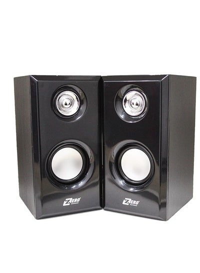 Buy Zero ZR-70 Wired Digital Speaker for Computer and Laptop, 2 Pieces - Black in Egypt