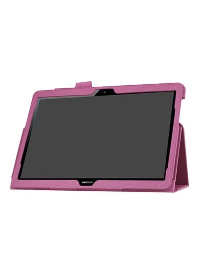 Buy Flip Cover Case For Huawei Media Pad T3 10/Honor Play Pad 2 Purple in Saudi Arabia