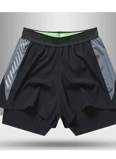 Buy Men's Summer Speed Drying Sports Fake Two Swimming Shorts in Saudi Arabia