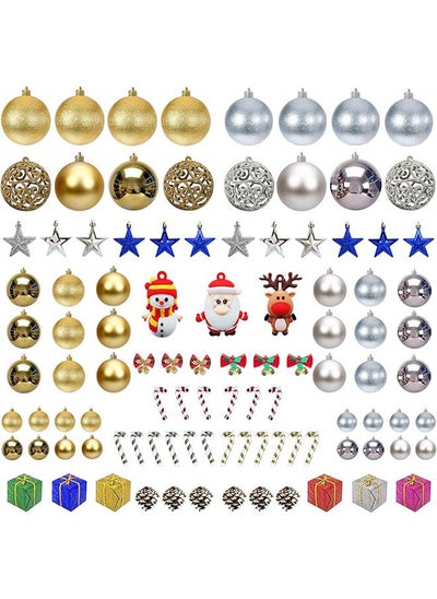 Buy 101 Pcs Christmas Tree Ornaments Ball Ornaments Set With Shatterproof Ball Decoration in Egypt