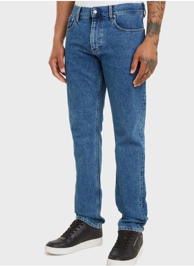 Buy Essential Denim Straight Fit Jeans in UAE