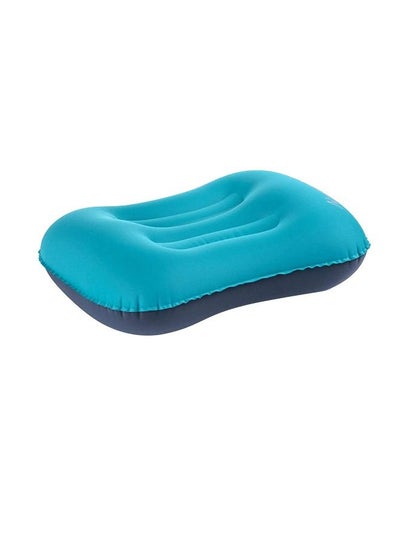 اشتري LightweigHT Tpu Aeros Inflatable Pillow With New Nozzle Peacock Blue في الامارات