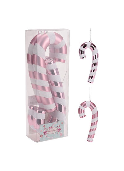 اشتري Christmas  Candy Cane 17cm Pink Set of 4 في الامارات