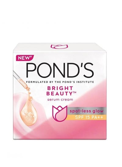 Buy Pond's Bright Beauty Anti Spot Less Glow Spf15 Serum Cream - 50G in Saudi Arabia