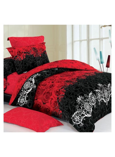 Buy Coverlet Set satin cotton 3 pieces size 240 x 240 cm model 4011 from Family Bed in Egypt