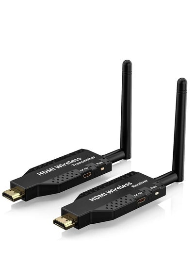 Buy Long Range 50m Wireless HDMI Transmitter and Receiver - 1080P 4K HD Wireless HDMI Extender Adapter for Streaming Video/Audio from Laptop/PC to TV/Projector/Monitor in UAE