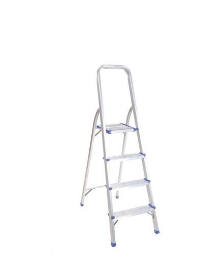 Buy 4 Steps Aluminum Ladder - Silver in UAE