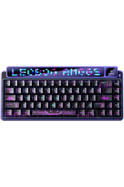 AMG65 Mechanical Gaming Keyboard with Dual Display, 65% Wireless Small ...