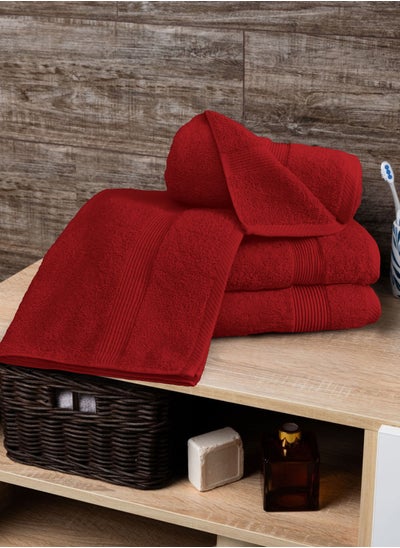 Buy Banotex Bath Towel (70 x 140 cm) - 500 GSM 100% Combed Cotton   Egyptian Cotton, Quick Drying Highly Absorbent - Thick Highly Absorbent Bath Towels - Soft Hotel Quality for Bath and Spa and Color Fast in UAE