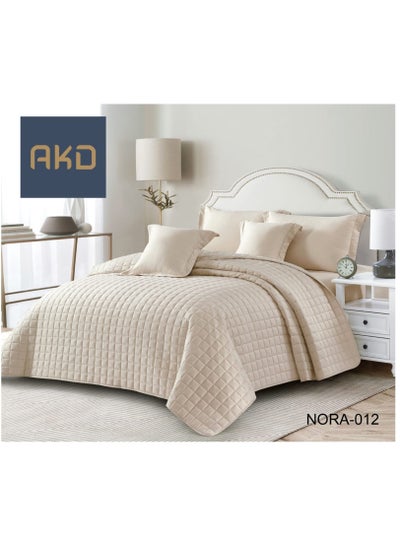 Buy Double Comforter Set Compressed Mattress Consisting Of 6 Pieces Polyester Comforter Size 220x240 Cm in Saudi Arabia