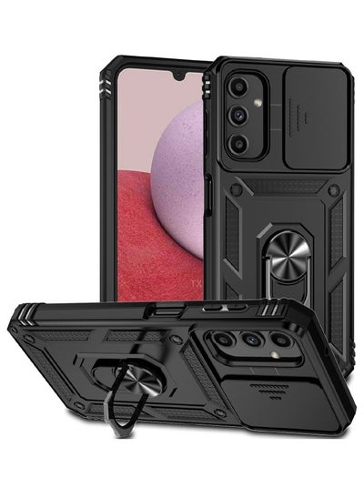 Buy Samsung Galaxy A15 Case, Slide Camera Cover, Built-in 360° Rotate Ring Kickstand, Military Grade Shockproof Test, Heavy Duty Shockproof Protective Case for Galaxy A15 5G 2024 Black in Saudi Arabia