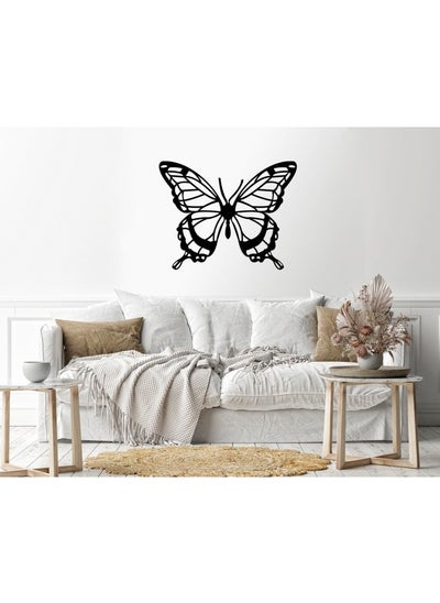 Buy butterfly Sticker wall decal 75x60 Black in Egypt