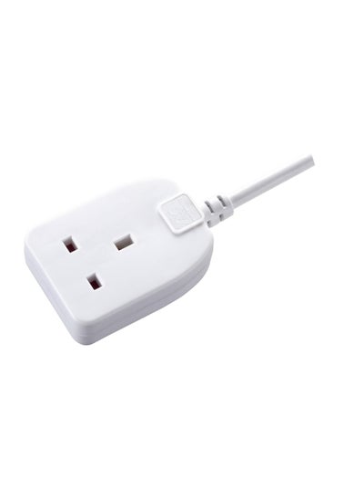 Buy Single Socket Long Extension lead 10metre,white in UAE