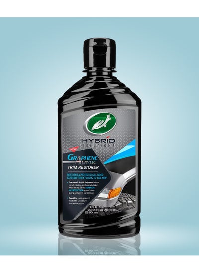 Buy Turtle Wax 296ml Restores Protects Dull/Faded Exterior Trim Graphene Acrylic Trim Restorer in Saudi Arabia