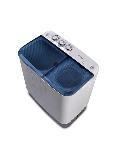 Buy Falcon twin tub washing machine, 5 kg, white, blue cover in Saudi Arabia