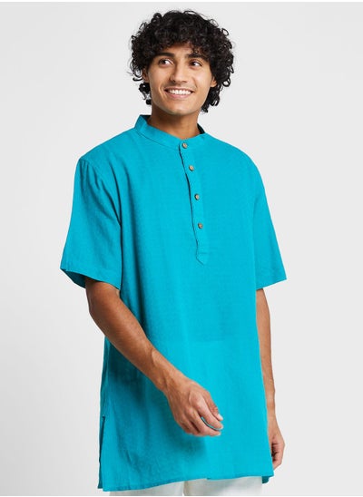 Buy Mandarin Collar Short Kurta in UAE