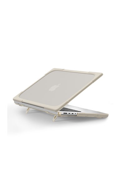 اشتري GULFLINK Hard Shell Case Cover with Kickstand Shockproof Function for MacBook pro 14.2 inch 2021 في الامارات