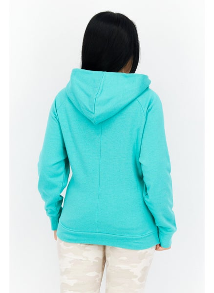 اشتري Women Hooded Long Sleeve Plain Sweatshirt, Green في الامارات