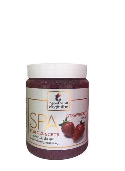 Buy Spa Pedi Gel Strawberry Scrub 1kg in UAE