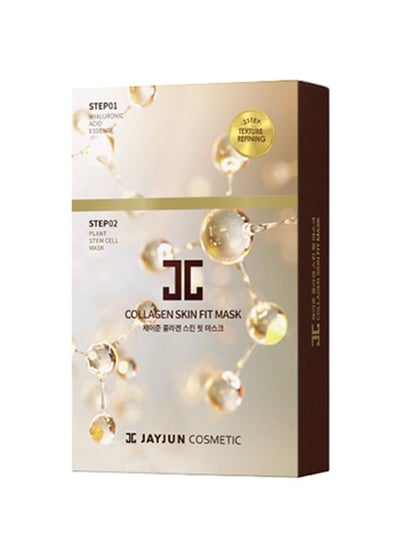 Buy Box of 10 masks of Jejun Skin Collagen Face Mask in two steps in Saudi Arabia