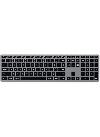 Buy Slim X3 Bluetooth Backlit Keyboard with Numeric Keypad – Illuminated Keys & Multi-Device Sync – For M2/ M1 MacBook Pro/Air, M2/ M1 iPad Pro/Air, M2 Mac Mini, iMac M1 (Space Grey) in UAE