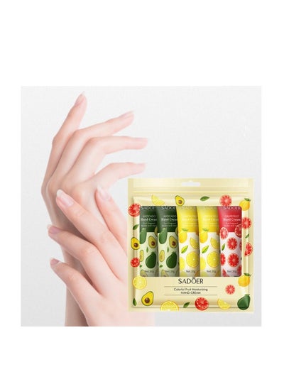 اشتري 5 Piece Fruit Fragrance Moisturizing Nourishing Oil Control Hand Lotion Set في السعودية