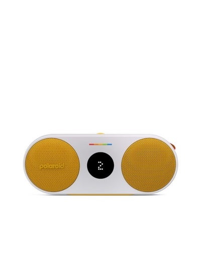 اشتري بولارويد P2 مشغل موسيقى بلوتوث مكبر صوت لاسلكي محمول - أصفر وأبيض في الامارات