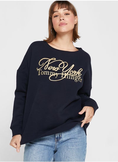 Buy Crew Neck Printed Sweatshirt in UAE