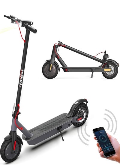 Buy Electric Scooter with Lithium Battery with Dual Brake System Up to 20km/h Max Speed, 30km Travel Distance, 10inch Pneumatic Tire with Foldable Design and Mobile App Control in Saudi Arabia