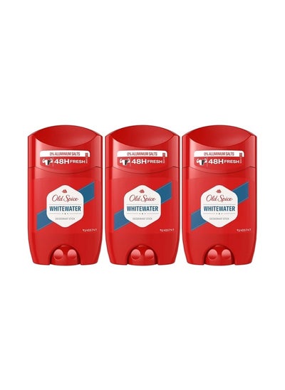 Buy Whitewater Deodorant Stick 50ml Pack of 3 in UAE