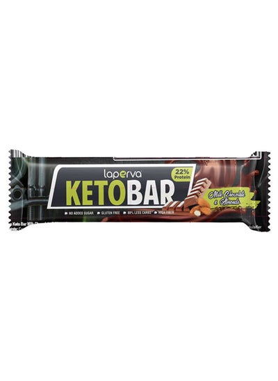 Buy Keto Bar Milk Chocolate & Almonds 35gm in UAE