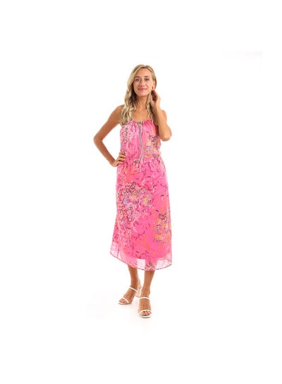 Buy Sleeveless Dress Dark Pink in Egypt