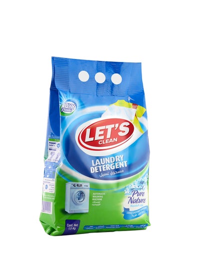 اشتري Detergent Powder For Automatic Washing Machine 1.5kg Pure Nature في الامارات