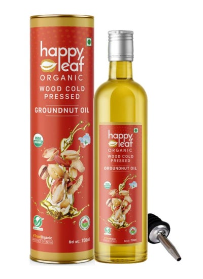 اشتري Wood Cold Pressed Organic Groundnut Oil 750 ml في الامارات