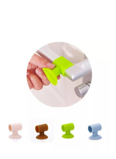 Buy Silicone Door Stoppers, 5 Pieces, To Protect The Wall From Damage (Multi-Colored) in Egypt