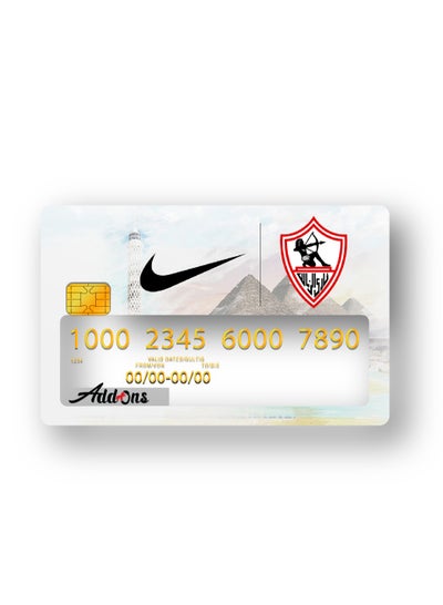 Buy Zamalek SC #1 Window Debit Or Credit Card Skin Sticker (Small Chip) in Egypt