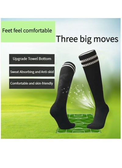 Buy M MIAOYAN Training Soccer Socks Adult Kids Men's and Women's Long Socks Towel Bottom Sports Socks in Saudi Arabia