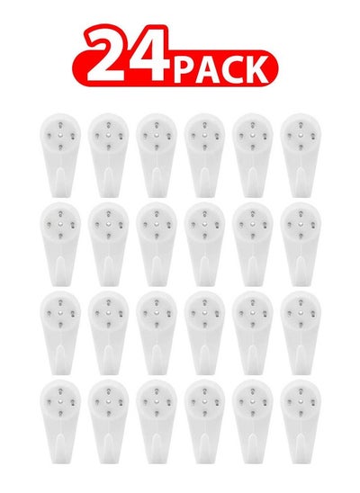 Buy 24 Pack For Concrete Wall Hanging Hooks with Invisible Nails Small in UAE