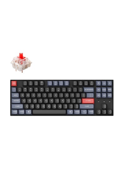 Buy K8 Pro Wireless Custom Mechanical Keyboard, 87 keys QMK/VIA Programmable Bluetooth/Wired White Backlight Tenkeyless with Hot-swappable Gateron G Pro Red Switch Compatible with Mac Windows Linux in UAE