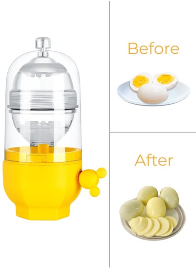 Buy Hand-Powered Egg Scrambler Shaker - Whisk, Mix, and Create with this Kitchen Gadget for Perfectly Blended Eggs, Yolk, and Whites - Your Ultimate Egg Pudding Maker in Saudi Arabia