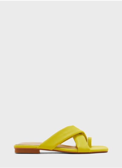 Buy Cross Over Toe Loop Flat Sandal in UAE