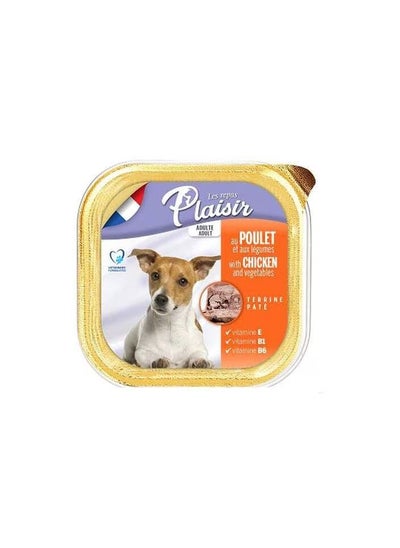 Buy Les Repas Plaisir Pate With Chicken And Vegetable Dog Food 300g in UAE