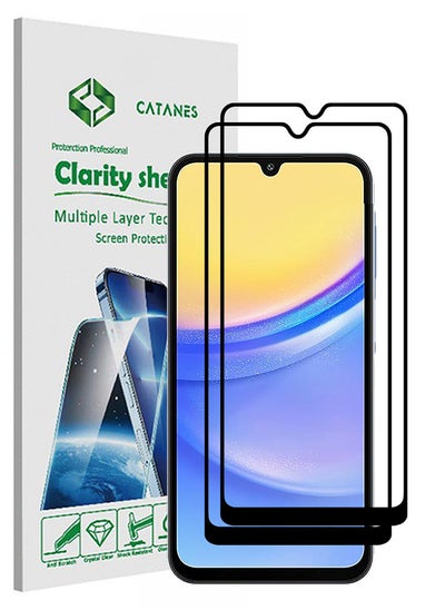 اشتري 2 Pack For Samsung Galaxy A15 5G / Galaxy A15 Screen Protector 9H Hardness Scratch Resistance Screen Protector Touch Sensitive Case Friendly Tempered Glass Film في الامارات