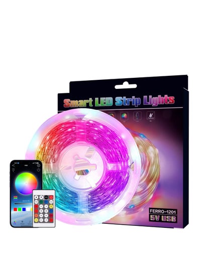 Buy RGB Smart Led Strip With Remote  - 10meters in Egypt