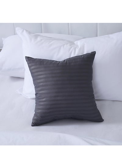 اشتري Stria Filled Cushion 40x40cm - Charcoal في الامارات