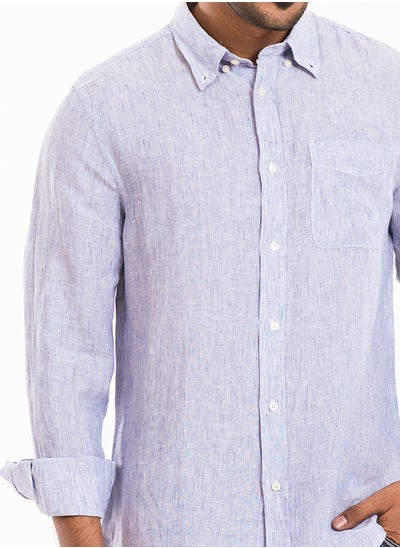 Buy COTTON STRIPE CASUAL LONG SLEEVE SHIRT in UAE