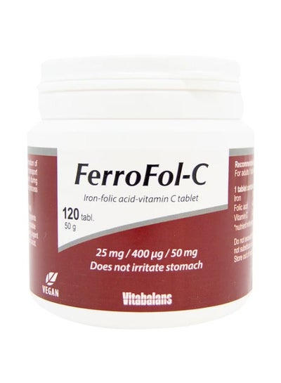 اشتري FerroFol-C Iron Tablet Iron Supplement 120'S في الامارات