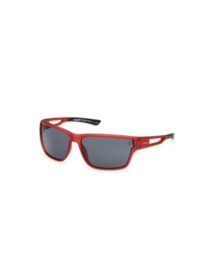 Buy Men's Rectangular Shape  Sunglasses TB0000167D65 Lens Size: 65 Millimeter - Matte Dark Red in Saudi Arabia