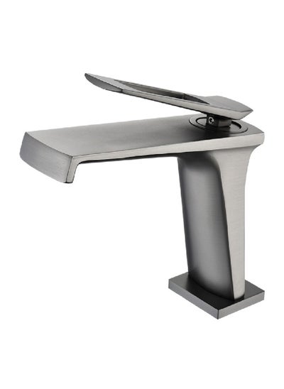 Buy Durable Modern Design Single Handle Solid Brass Basin Mixer Gun Grey 1 x 1 x 1 cm JS-B323GG in Saudi Arabia