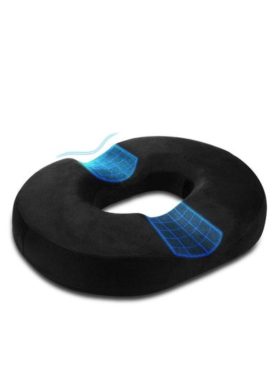 Memory Foam Donut Pillow - Portable Orthopedic Hemorrhoid Pillow